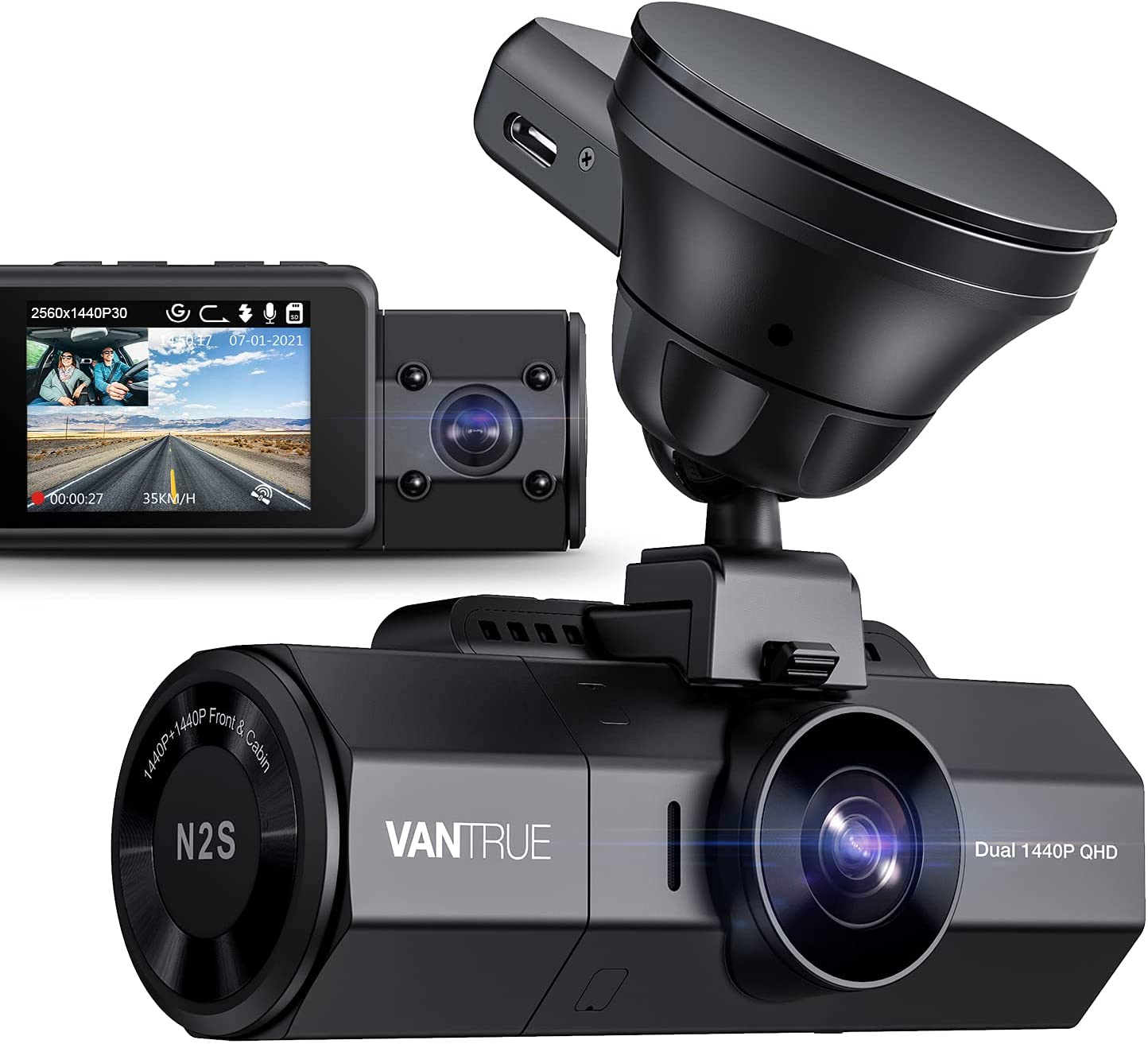 The Vantrue N2S is our choice as #4 of the top five car dashcams for 2021.